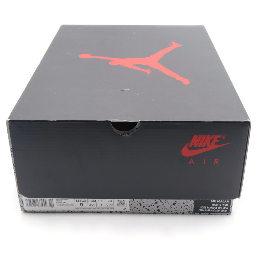 NIKE(ナイキ) AIR JORDAN 5 RETRO T23 IO3372-700 エアジョーダン5 レトロ ハイカットスニーカー イエロー US9/27cm