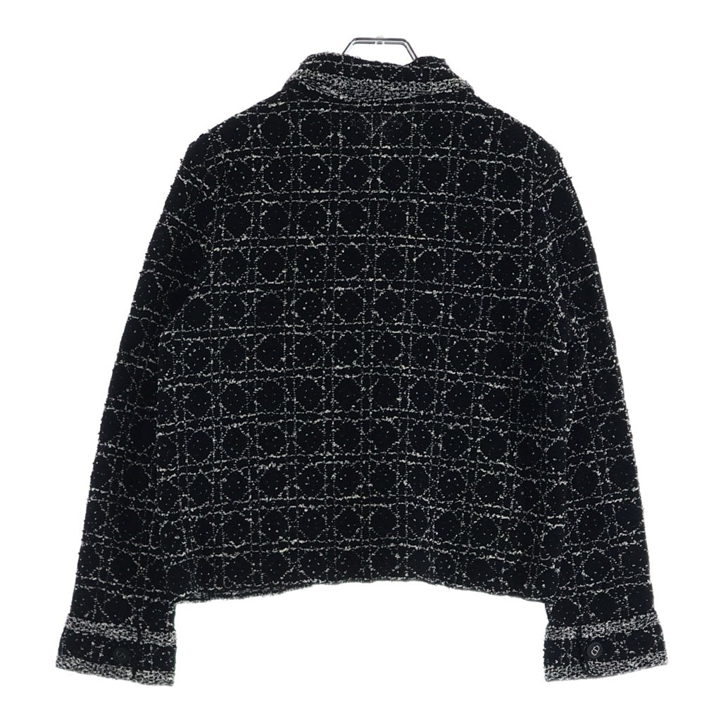 Christian Dior(クリスチャンディオール) 24SS マクロカナージュ テクニカル ツイード ジャケット ブラック 424V53AM752 レディース