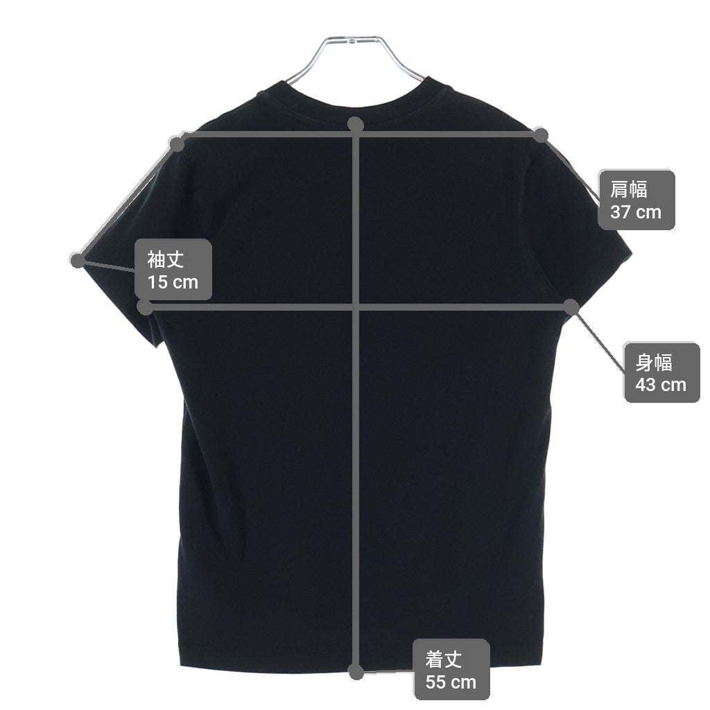MONCLER(モンクレール) 23SS ナイロンロゴ クルーネック半袖Tシャツカットソー ブラック I20938C00018 829HP レディース