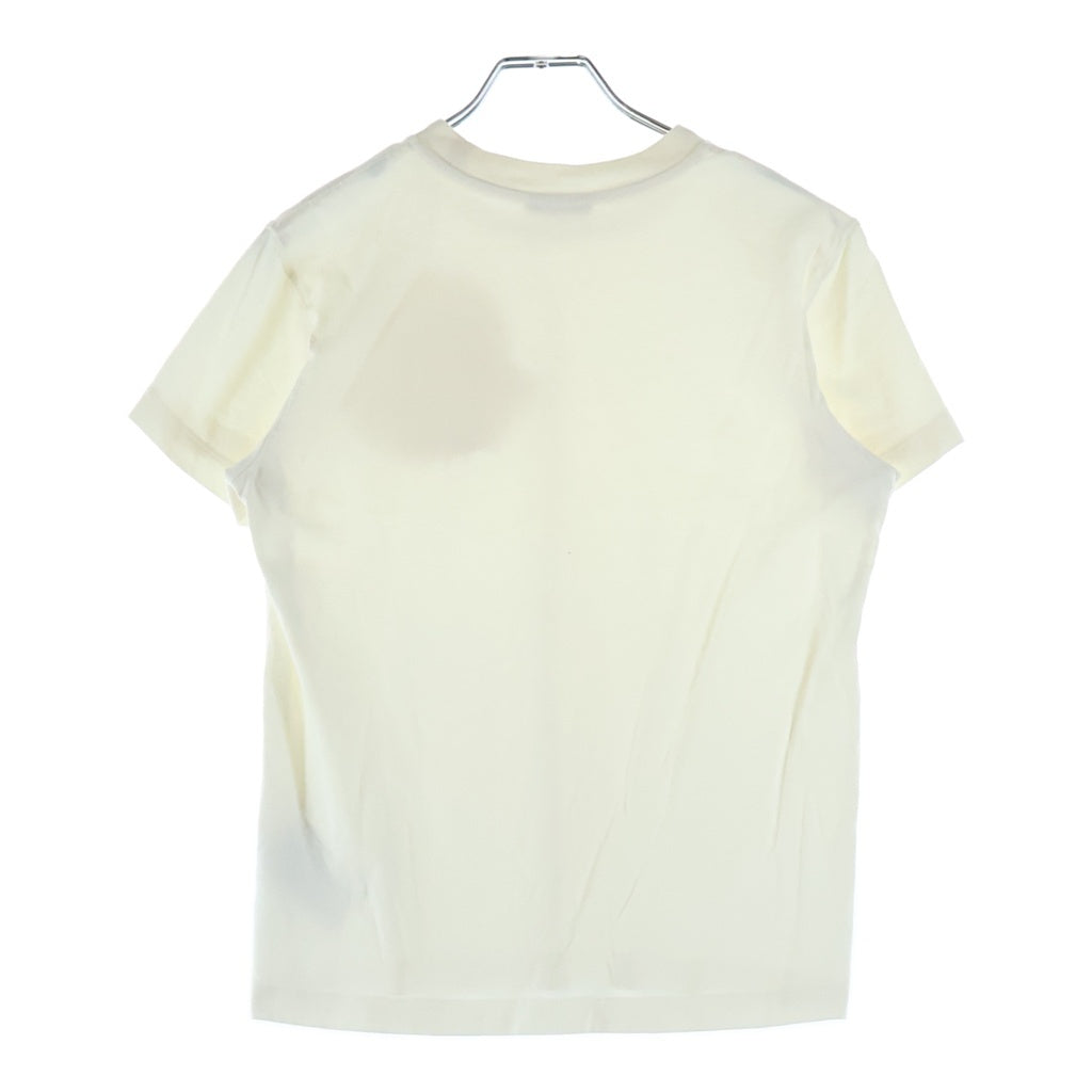 MONCLER(モンクレール) 23SS ナイロンロゴ クルーネック半袖Tシャツカットソー ホワイト I20938C00018 829HP レディース