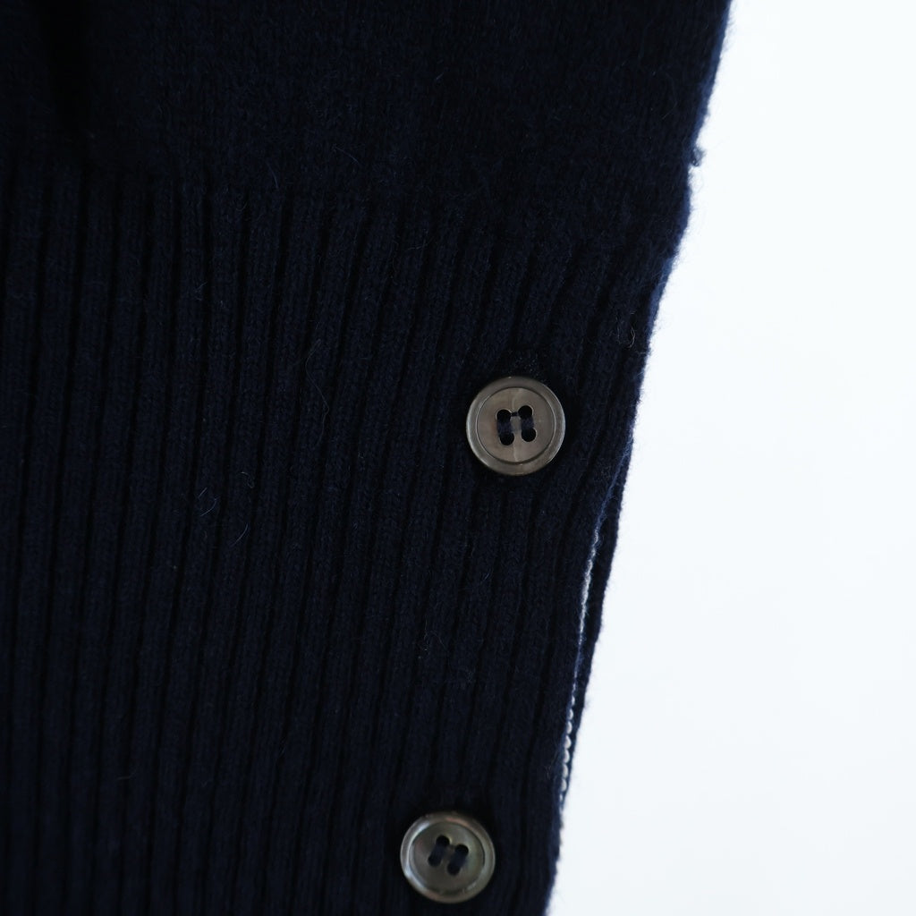THOM BROWNE(トムブラウン) 4Bar 4バー カシミヤニット ノースリーブ タンクトップ ネイビー FKV001A-00011-415 レディース