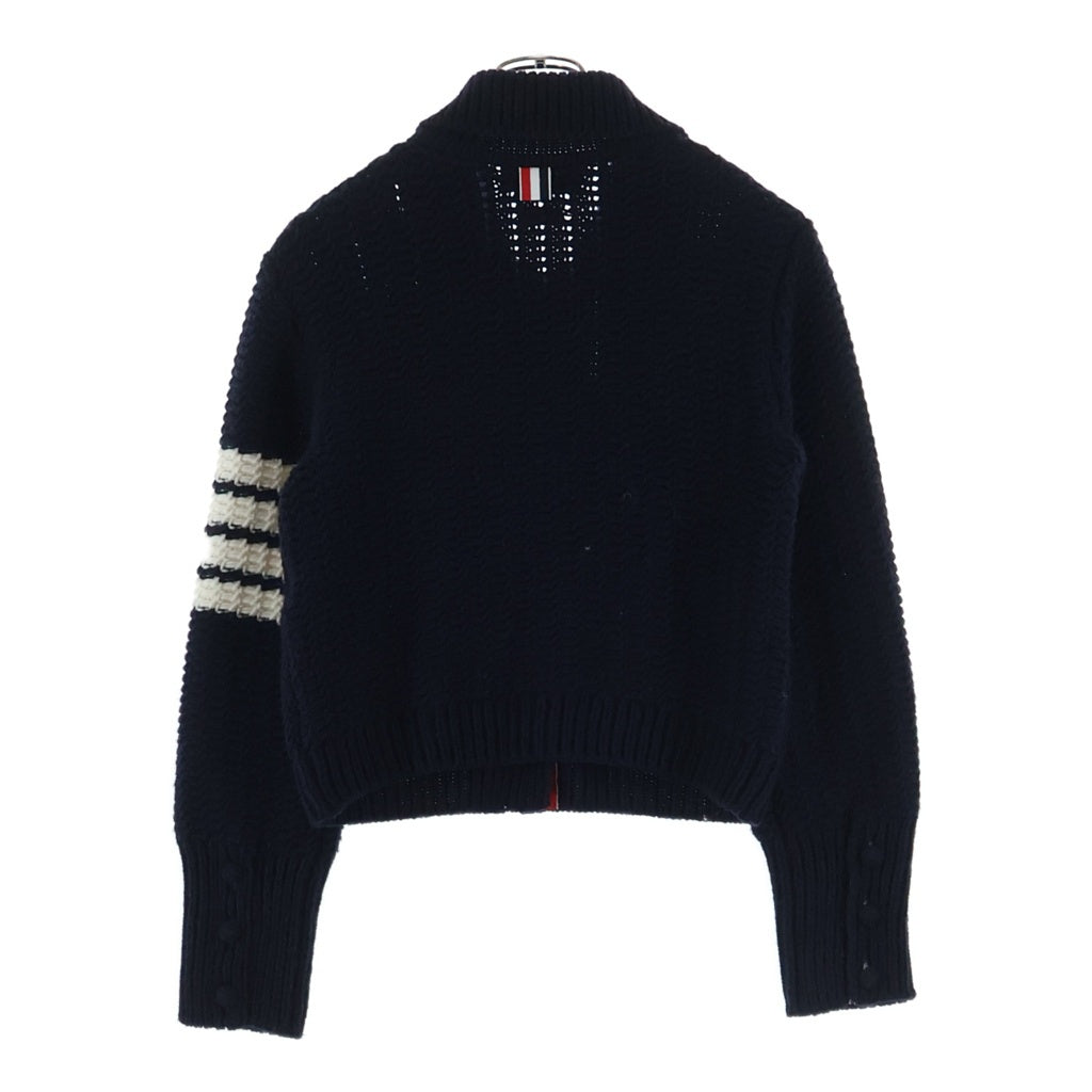THOM BROWNE(トムブラウン) 4Bar 4バー ウールニット カーディガン ネイビー FKJ089A-Y1036-415 レディース
