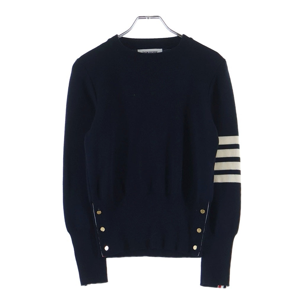 THOM BROWNE(トムブラウン) 4Bar 4バー ミラノスティッチニット セーター ネイビー FKA239A-00014-415 レディース
