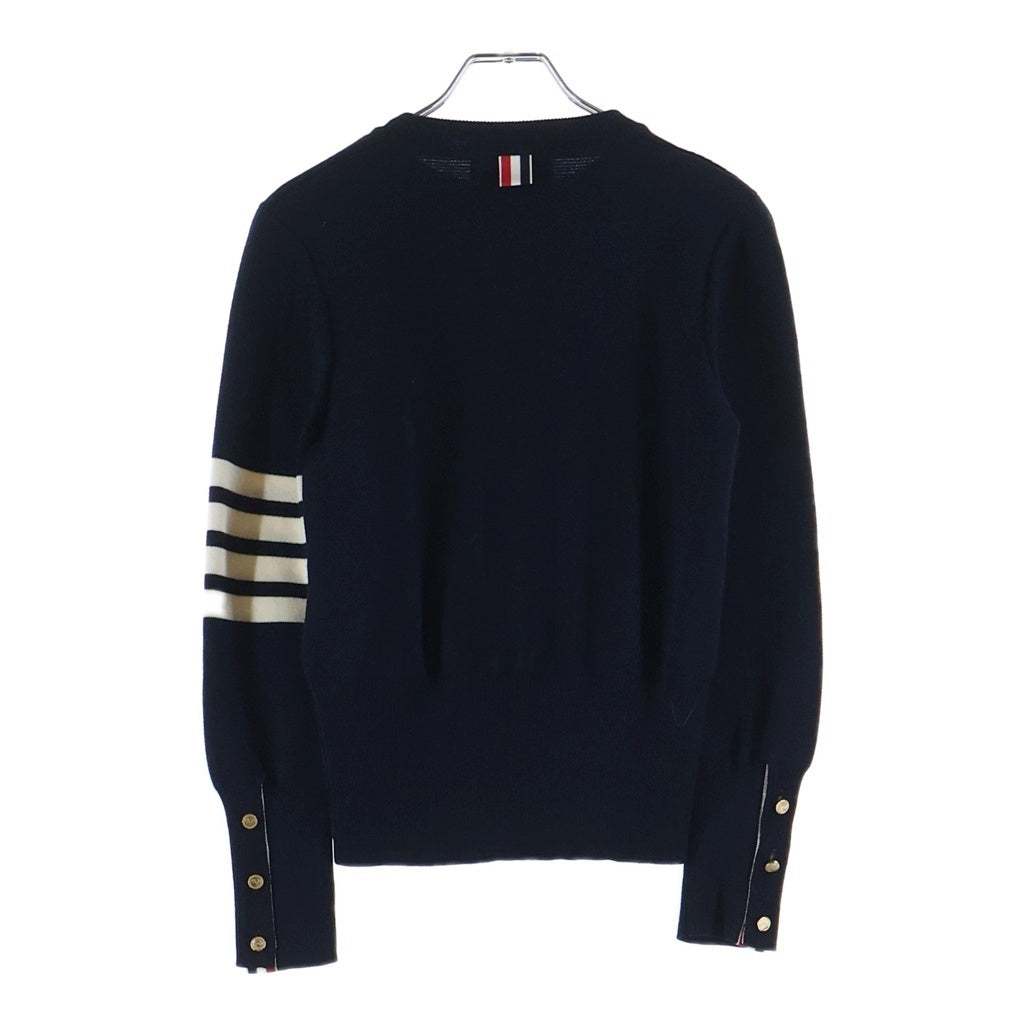 THOM BROWNE(トムブラウン) 4Bar 4バー ミラノスティッチニット セーター ネイビー FKA239A-00014-415 レディース