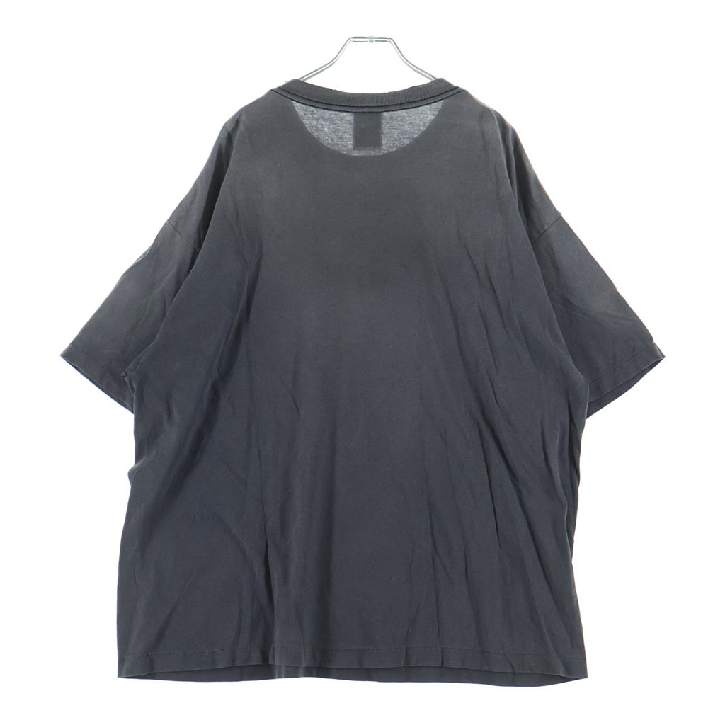 SAINT MICHAEL(セントマイケル) 25SS SS TEE SAINT MARIA セントマリアクルーネック半袖Tシャツカットソー チャコールグレー SM-HR1-0000-004