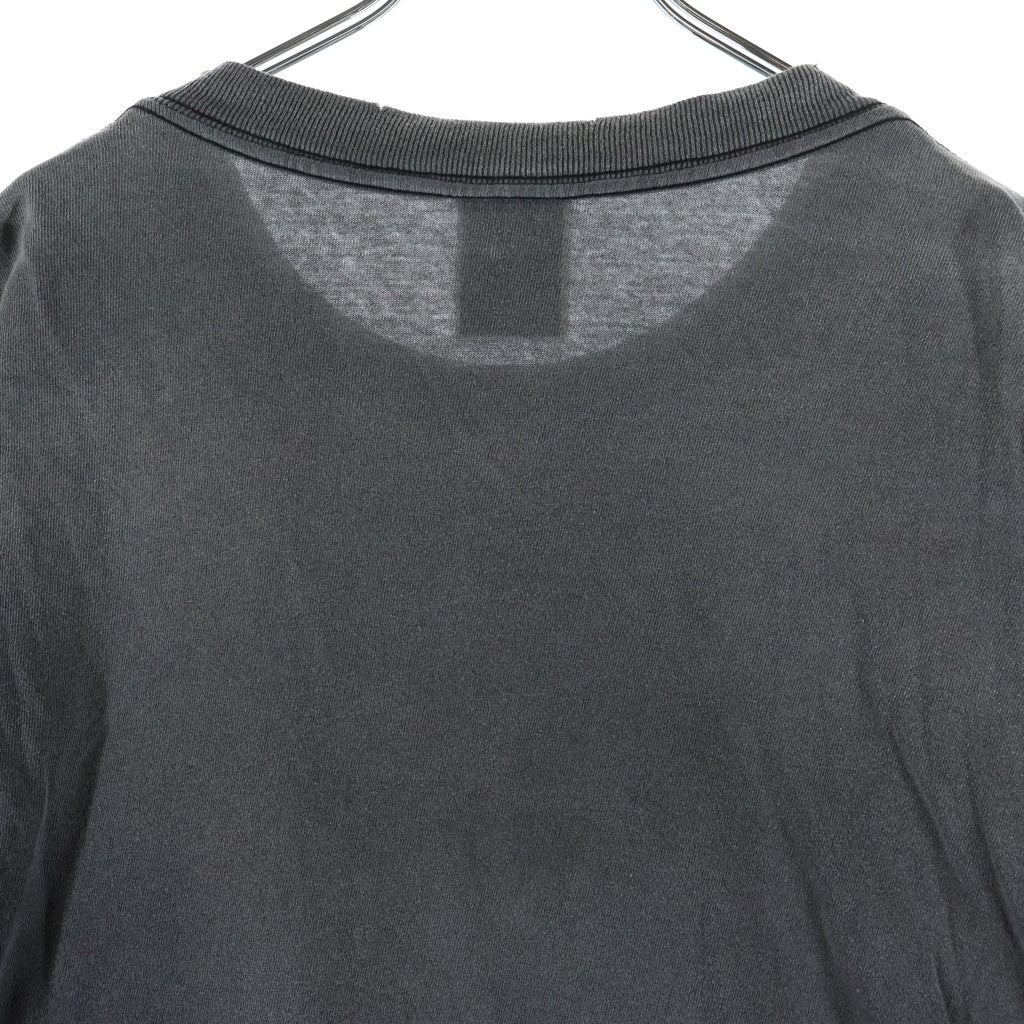 SAINT MICHAEL(セントマイケル) 25SS SS TEE SAINT MARIA セントマリアクルーネック半袖Tシャツカットソー チャコールグレー SM-HR1-0000-004