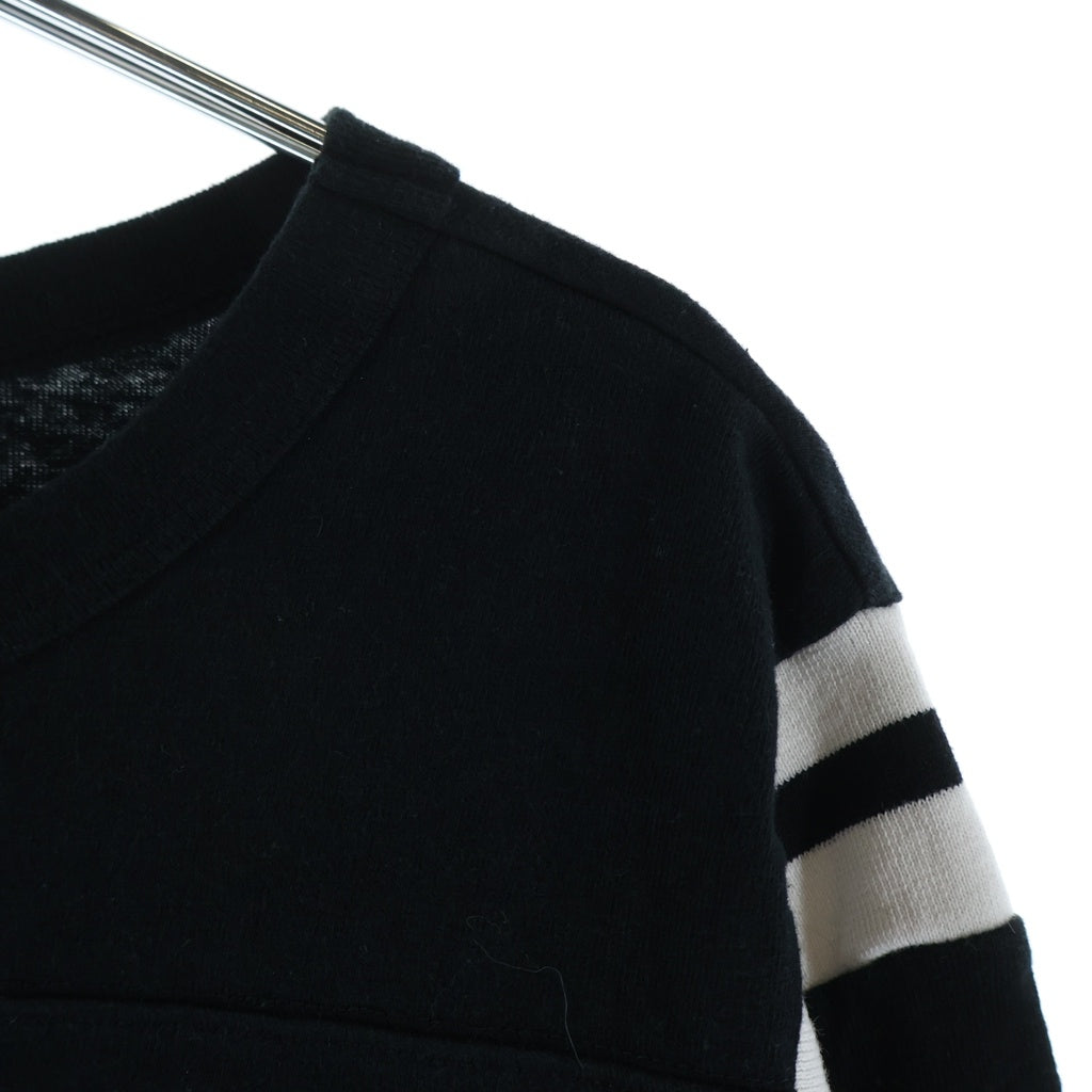CELINE(セリーヌ) フロントロゴプリント クロップド 七分丈ボクシー Tシャツ レディース ブラック 2X92I668W.38AW