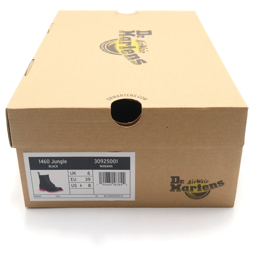 Dr.Martens(ドクターマーチン) 1460 JUNGLE ジャングル 8ホール レースアップ ブーツ ブラック レディース 30925001