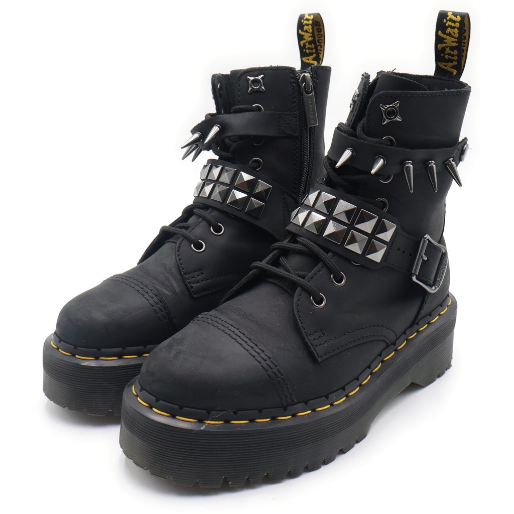 Dr.Martens(ドクターマーチン) 8I HDW QUAD 8ホール スパイクスタッズ ロックスタッズ レースアップ ブーツ ブラック レディース 40896001