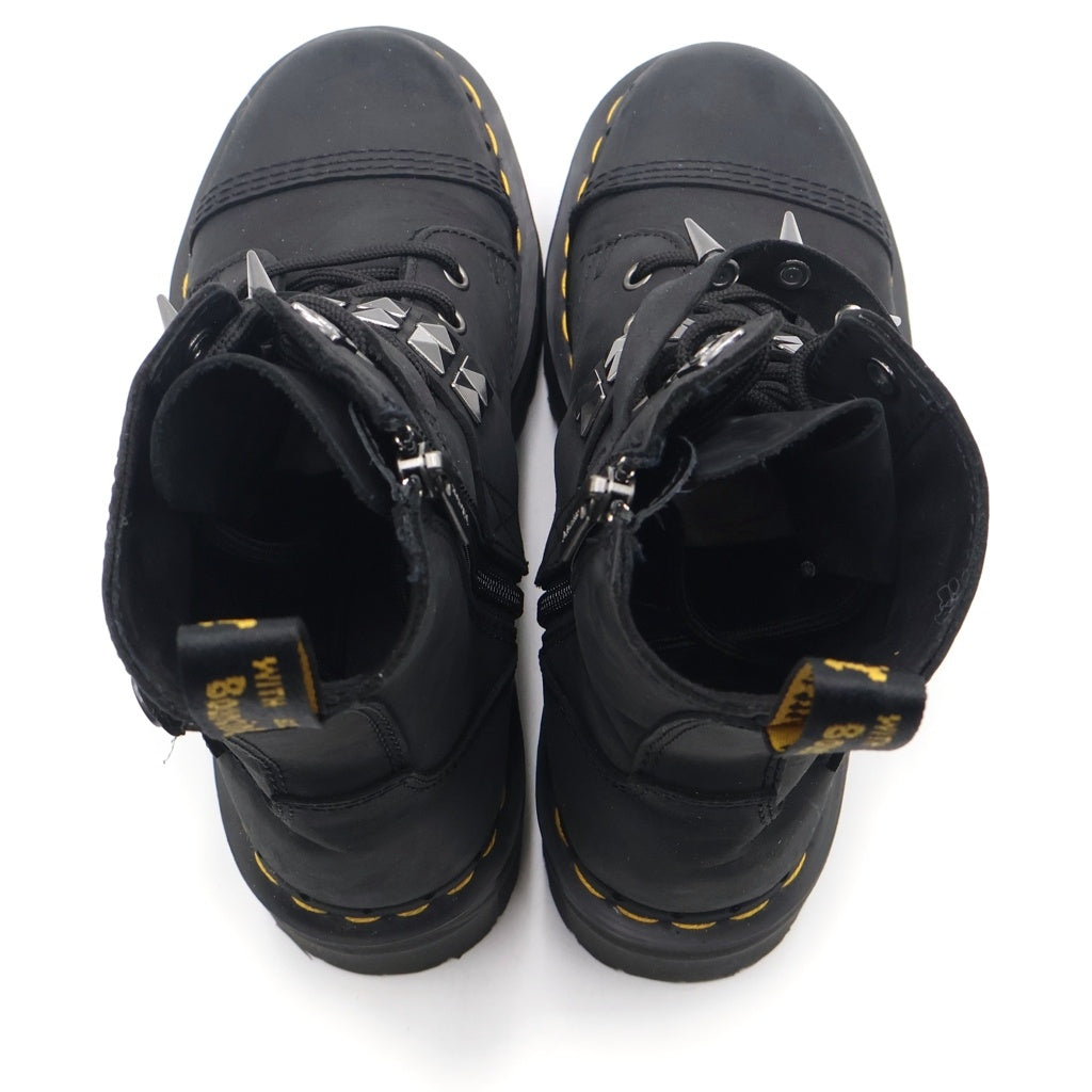 Dr.Martens(ドクターマーチン) 8I HDW QUAD 8ホール スパイクスタッズ ロックスタッズ レースアップ ブーツ ブラック レディース 40896001