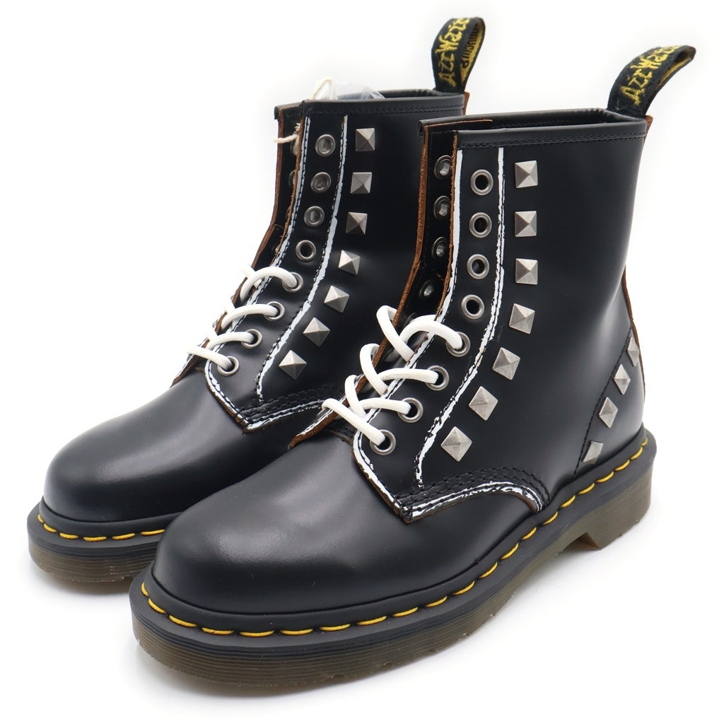 Dr.Martens(ドクターマーチン) 1460 STUD 8ホール ロックスタッズ レースアップ ブーツ ブラック レディース 25202001