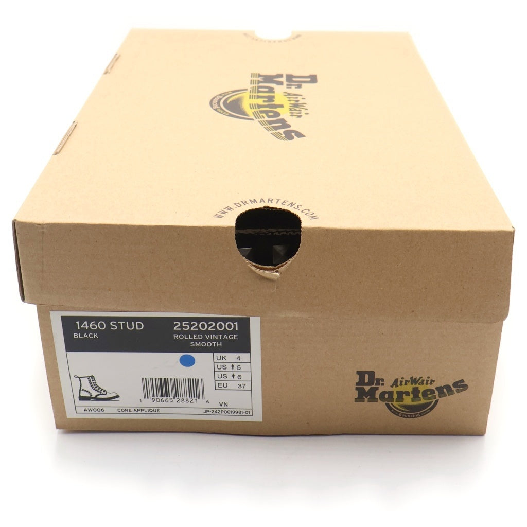 Dr.Martens(ドクターマーチン) 1460 STUD 8ホール ロックスタッズ レースアップ ブーツ ブラック レディース 25202001