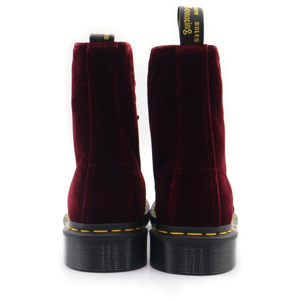 Dr.Martens(ドクターマーチン) 1460 PASCAL VELVET パスカル ベルベット レースアップ ブーツ ボルドー レディース 24329600