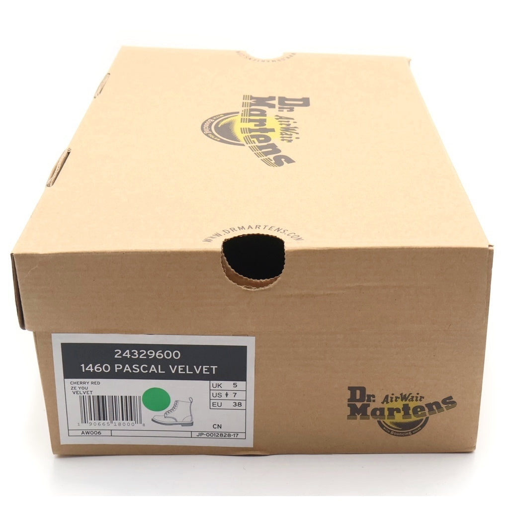 Dr.Martens(ドクターマーチン) 1460 PASCAL VELVET パスカル ベルベット レースアップ ブーツ ボルドー レディース 24329600
