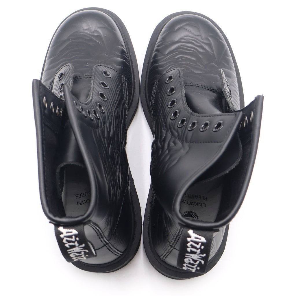Dr.Martens(ドクターマーチン) ×Joy Division 1460 UNKNOWN ジョイディヴィジョン 8ホール レースアップ ブーツ ブラック レディース 24302001