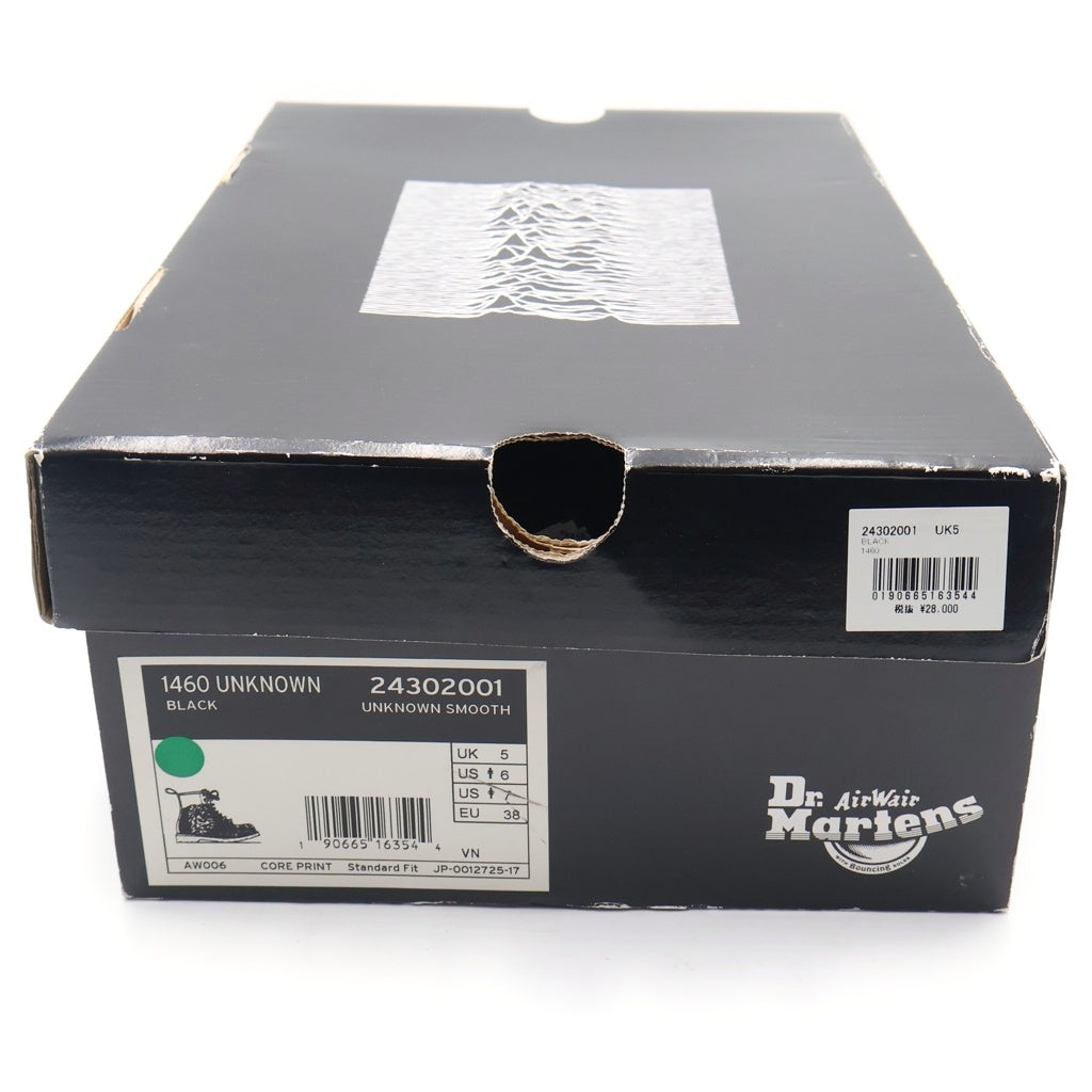 Dr.Martens(ドクターマーチン) ×Joy Division 1460 UNKNOWN ジョイディヴィジョン 8ホール レースアップ ブーツ ブラック レディース 24302001