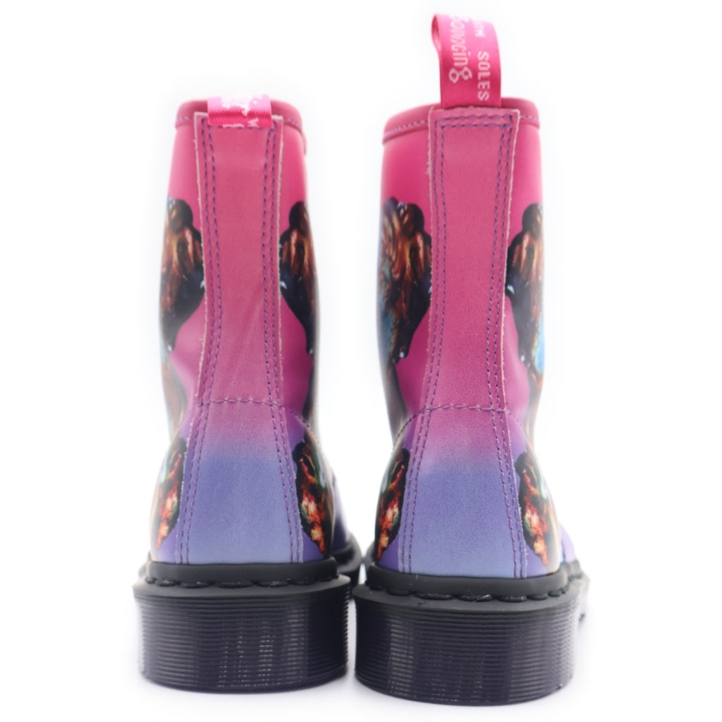Dr.Martens(ドクターマーチン) ×NEW ORDER 1460 TECHNIQUE ニューオーダー グラフィック 8ホール レースアップ ブーツ マルチ レディース 24077650