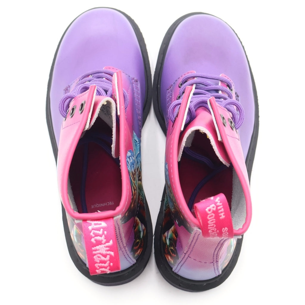 Dr.Martens(ドクターマーチン) ×NEW ORDER 1460 TECHNIQUE ニューオーダー グラフィック 8ホール レースアップ ブーツ マルチ レディース 24077650