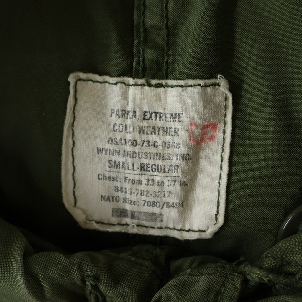 VINTAGE(ヴィンテージ) 70S M-65 US ARMY ミリタリー フィッシュテールパーカー モッズコート カーキ DSA100-73-C-0368