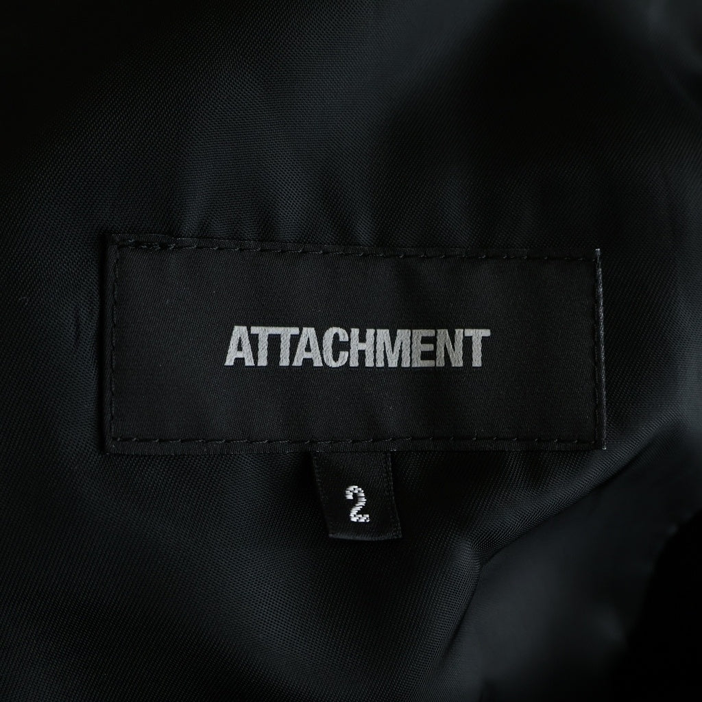 ATTACHMENT(アタッチメント) カシミア混平二重メルトンチェスターコート ブラック AC62-217