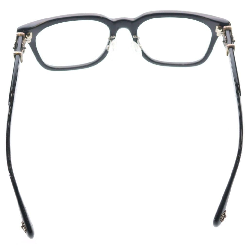 CHROME HEARTS(クロムハーツ) COX UCKER CHクロステンプルウェリントン メガネ アイウェア ブラック/シルバー