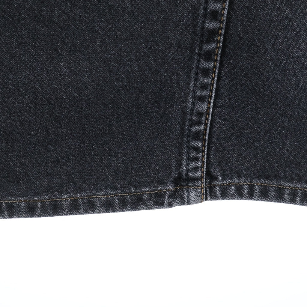 NO BRAND(ノーブランド) SKEWed スキュー 13MWZ STRAIGHT PANTS model.WR BLACK STONE ストーンウォッシュ ブラックデニム ストレートパンツ ブラック