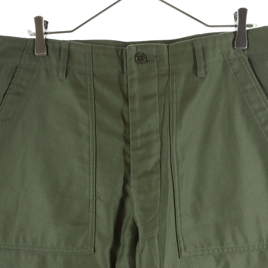 INTERIM(インテリム) GIZA BACK SATIN BAKER PANTS ギザバックサテンベイカーパンツ カーキ