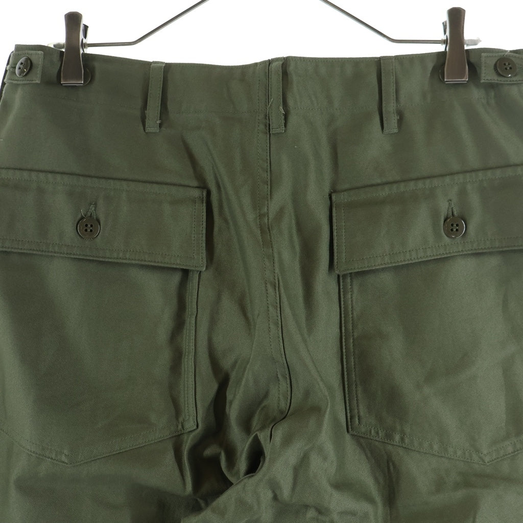 INTERIM(インテリム) GIZA BACK SATIN BAKER PANTS ギザバックサテンベイカーパンツ カーキ