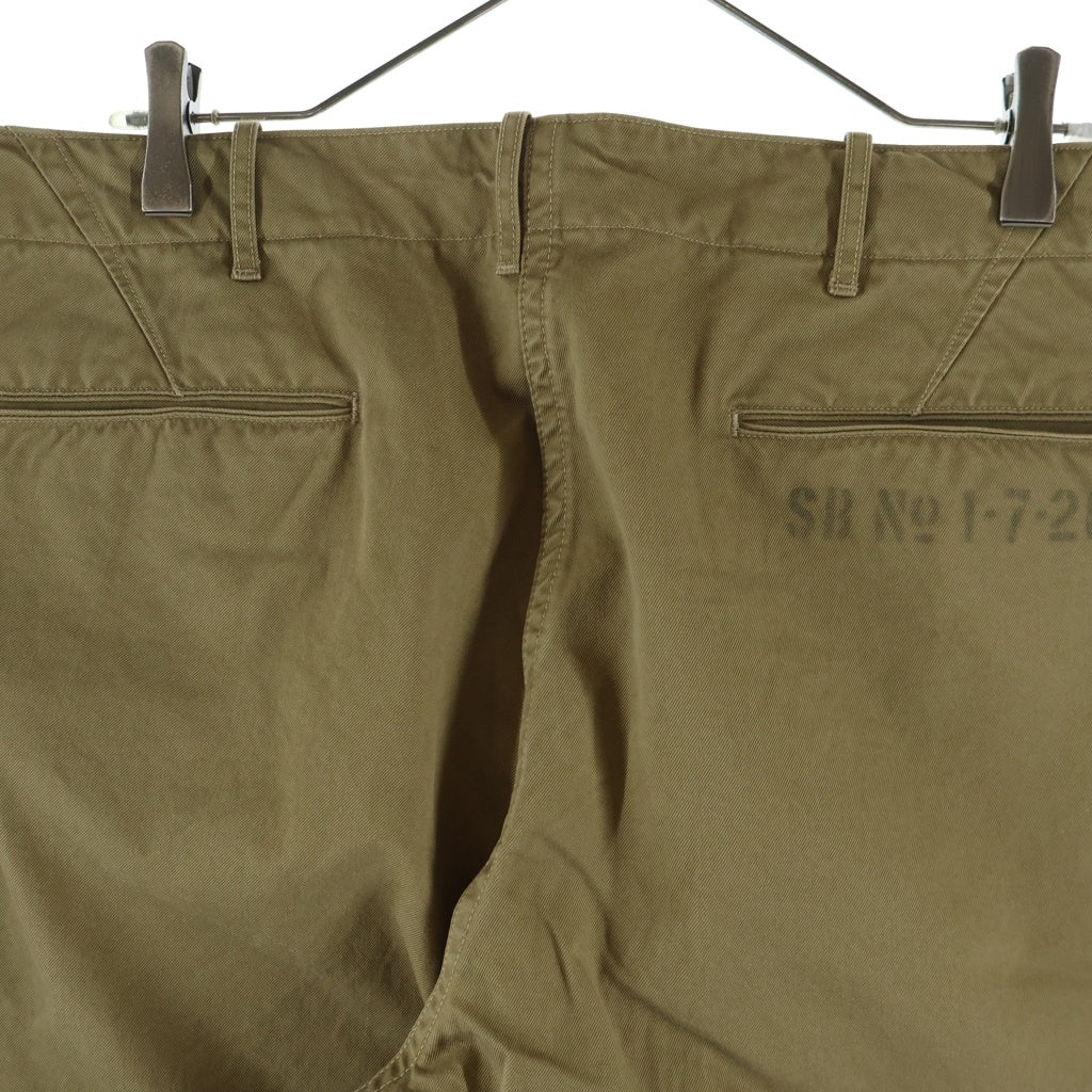 SCYE BASICS(サイベーシックス) San Joaquin Cotton Chino Military Trousers サンホアキン コットン チノ ミリタリー トラウザーズ カーキ