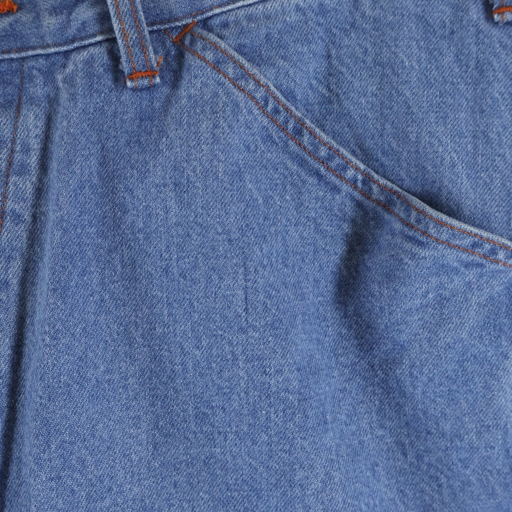 NO BRAND(ノーブランド) Gurank グランク 13oz raw denim painter pants バギー シンチバック ペインターパンツ サックスブルー