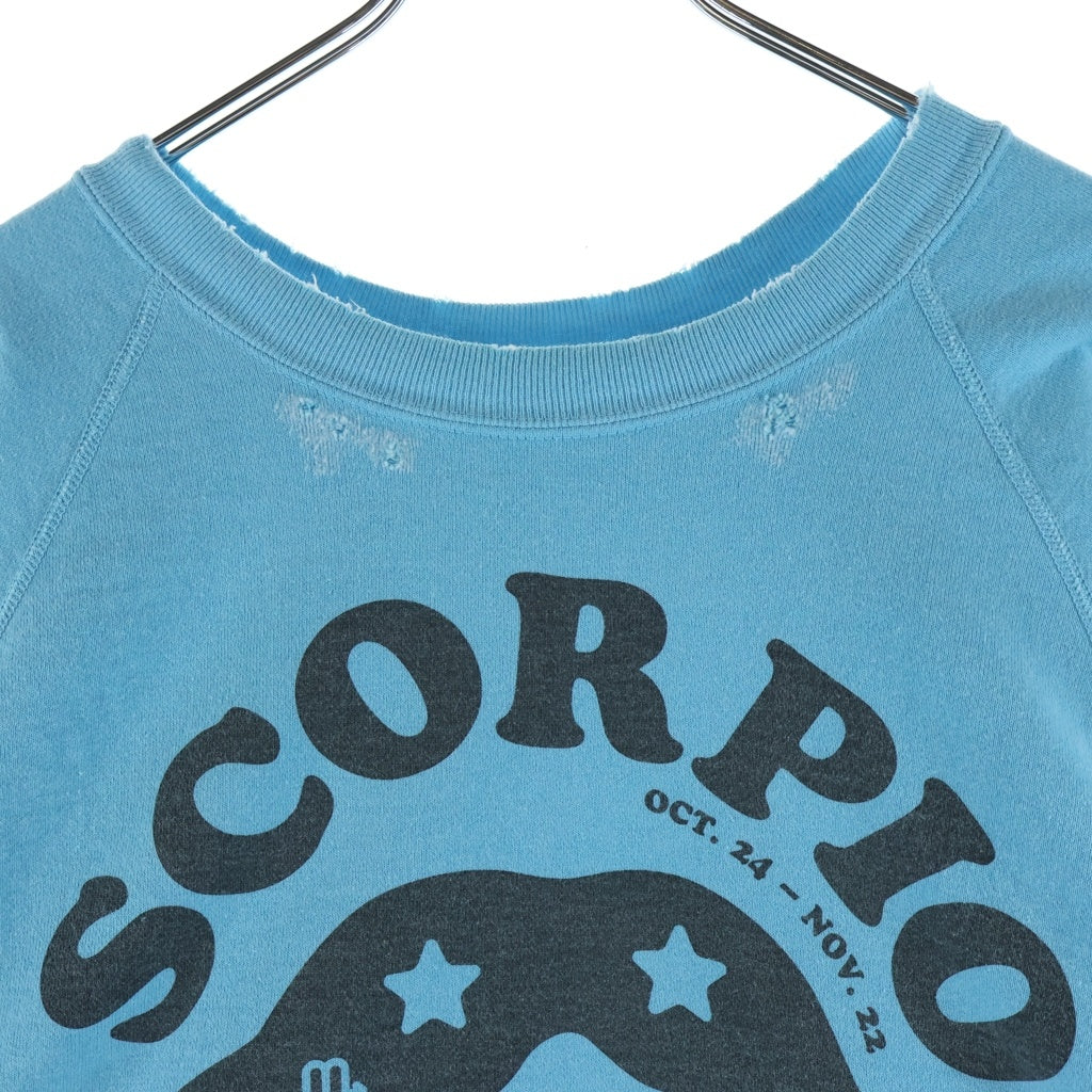 NEXUS7(ネクサスセブン) SCORPIO CREW SWEAT 蠍座 クルーネックスウェット ブルー R0A-NNK-C0N