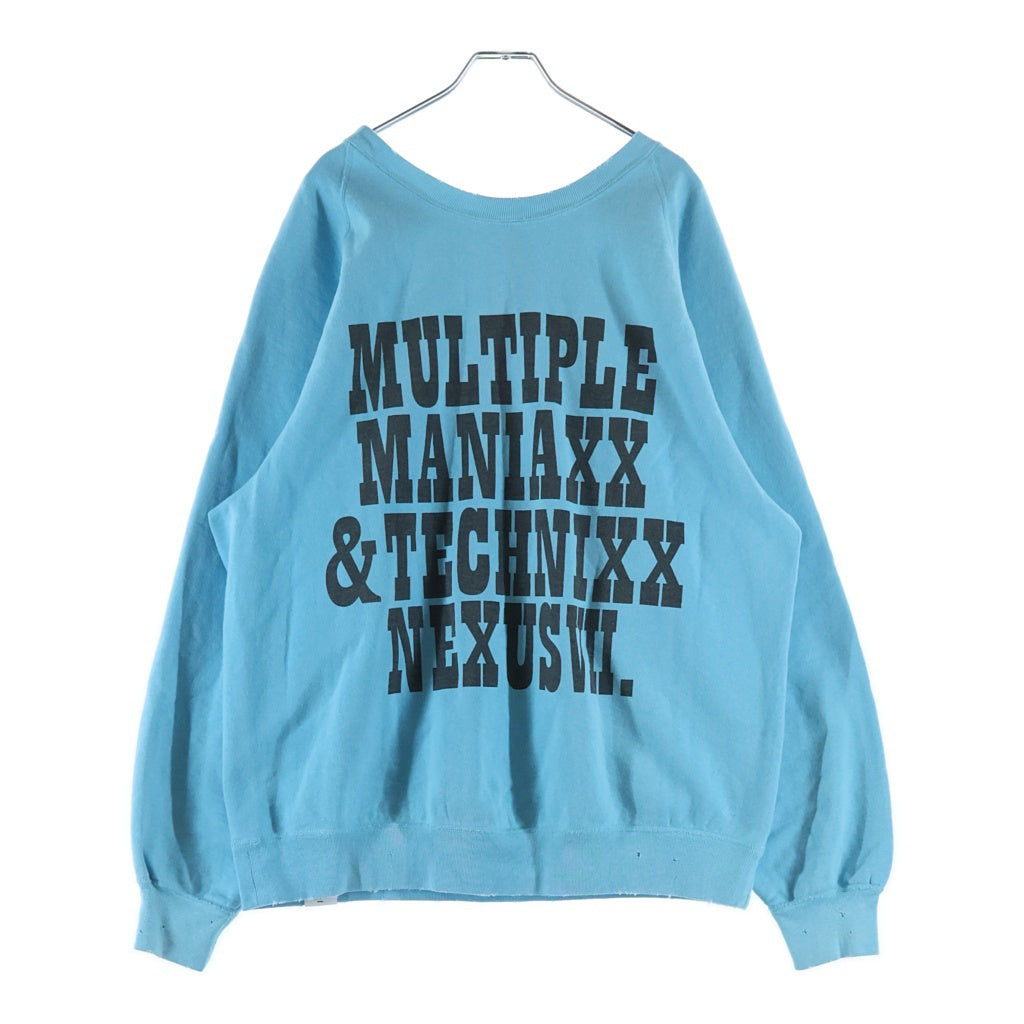 NEXUS7(ネクサスセブン) SAGITTARIUS CREW SWEAT 射手座 クルーネックスウェット ブルー ROA-NNK-C0O