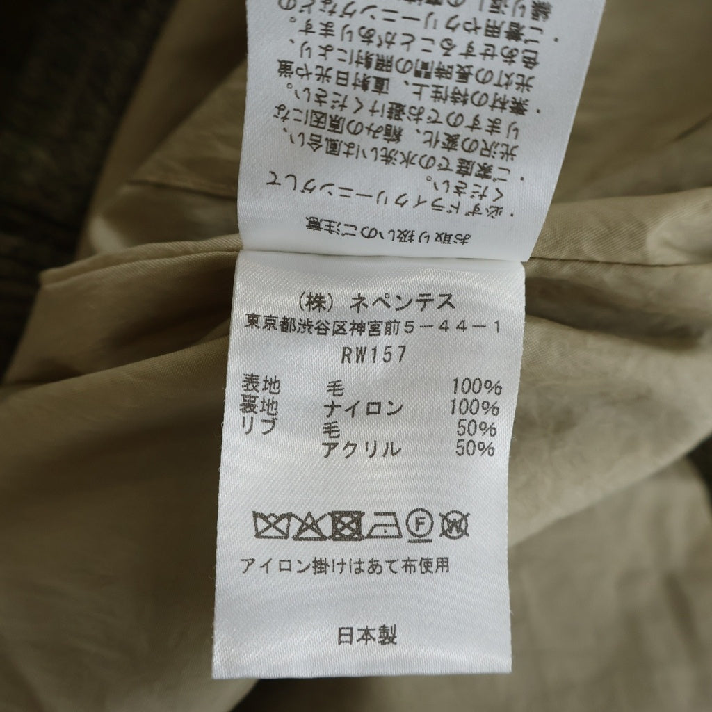 Needles(ニードルス) B.B. Jacket -Wool Uneven Dye RBBジャケット ウール アンイーブン ダイ ジップアップブルゾン カーキ RW157