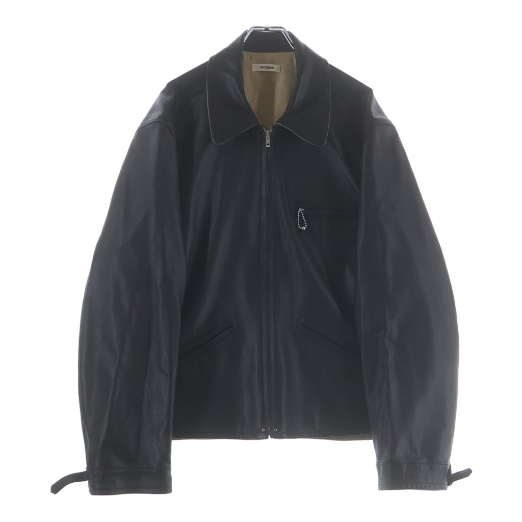 INTERIM(インテリム) SHEEPSKIN REVERSIBLE LEATHER JACKET シープスキン リバーシブル レザージャケット ブラック