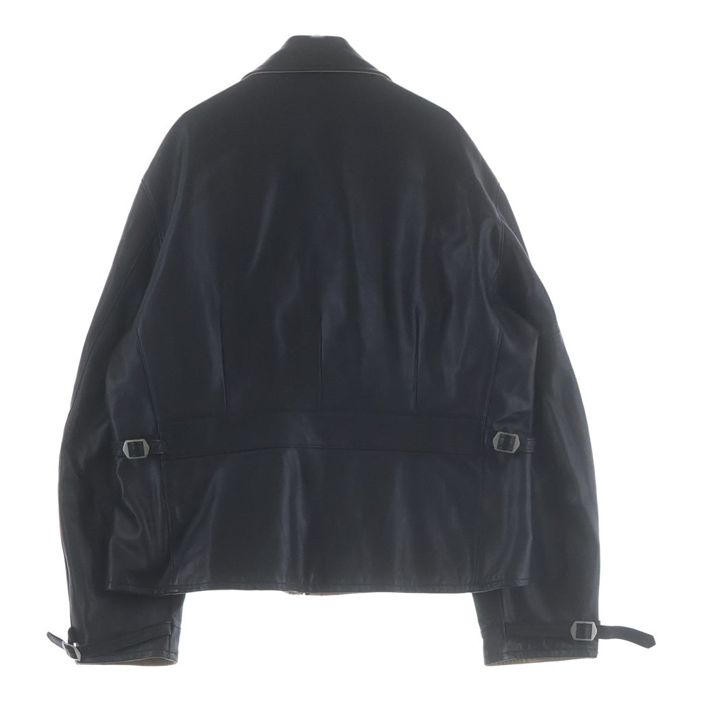 INTERIM(インテリム) SHEEPSKIN REVERSIBLE LEATHER JACKET シープスキン リバーシブル レザージャケット ブラック