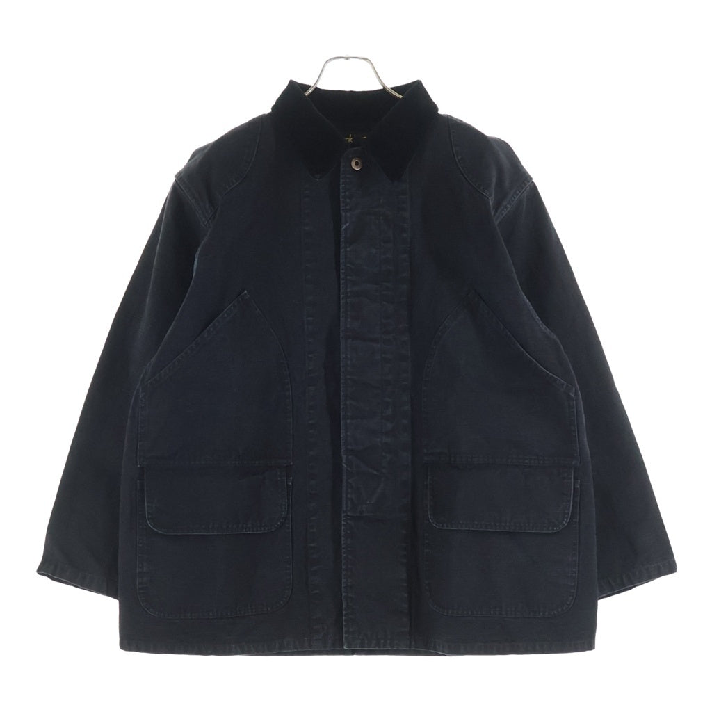 NO BRAND(ノーブランド) Gurank グランク CH hunting JK コットンヘンプ ハンティング ジャケット コート ブラック 2547