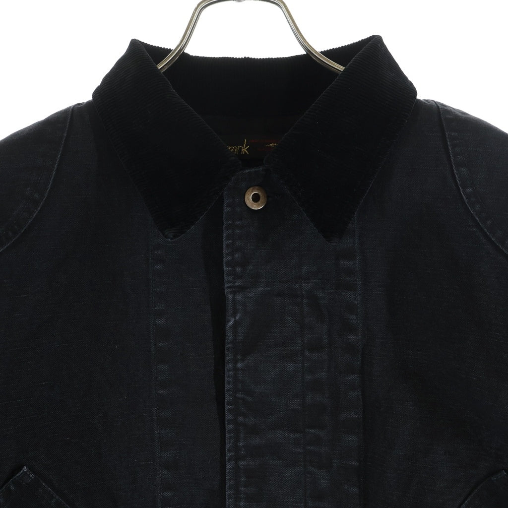 NO BRAND(ノーブランド) Gurank グランク CH hunting JK コットンヘンプ ハンティング ジャケット コート ブラック 2547