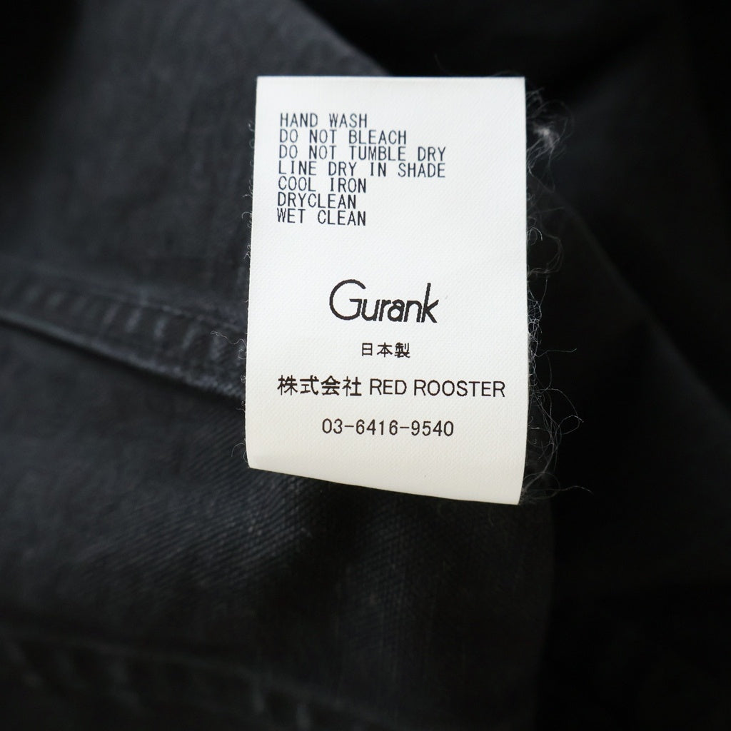 NO BRAND(ノーブランド) Gurank グランク CH hunting JK コットンヘンプ ハンティング ジャケット コート ブラック 2547