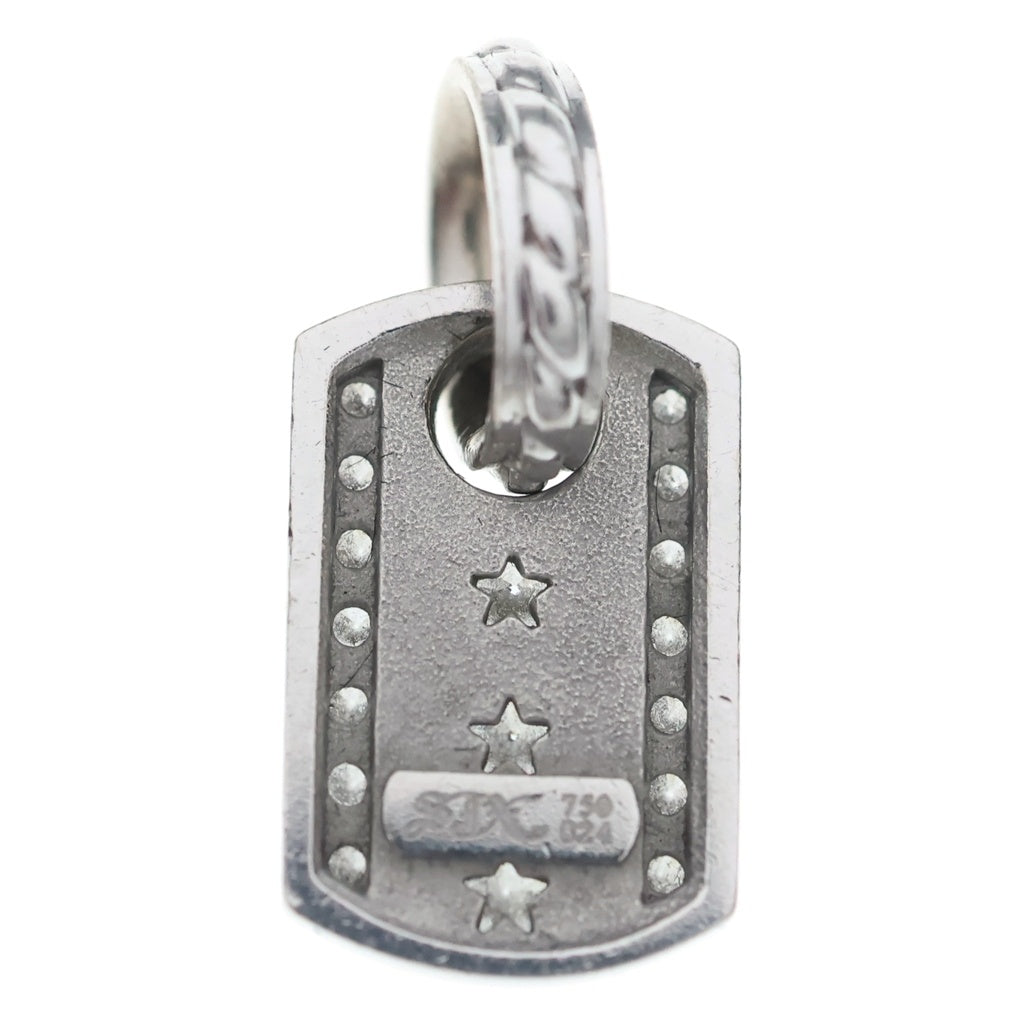 SJX(エスジェイエックス) DIAMOND TAG CHARM (S) 18KWG ダイヤモンド