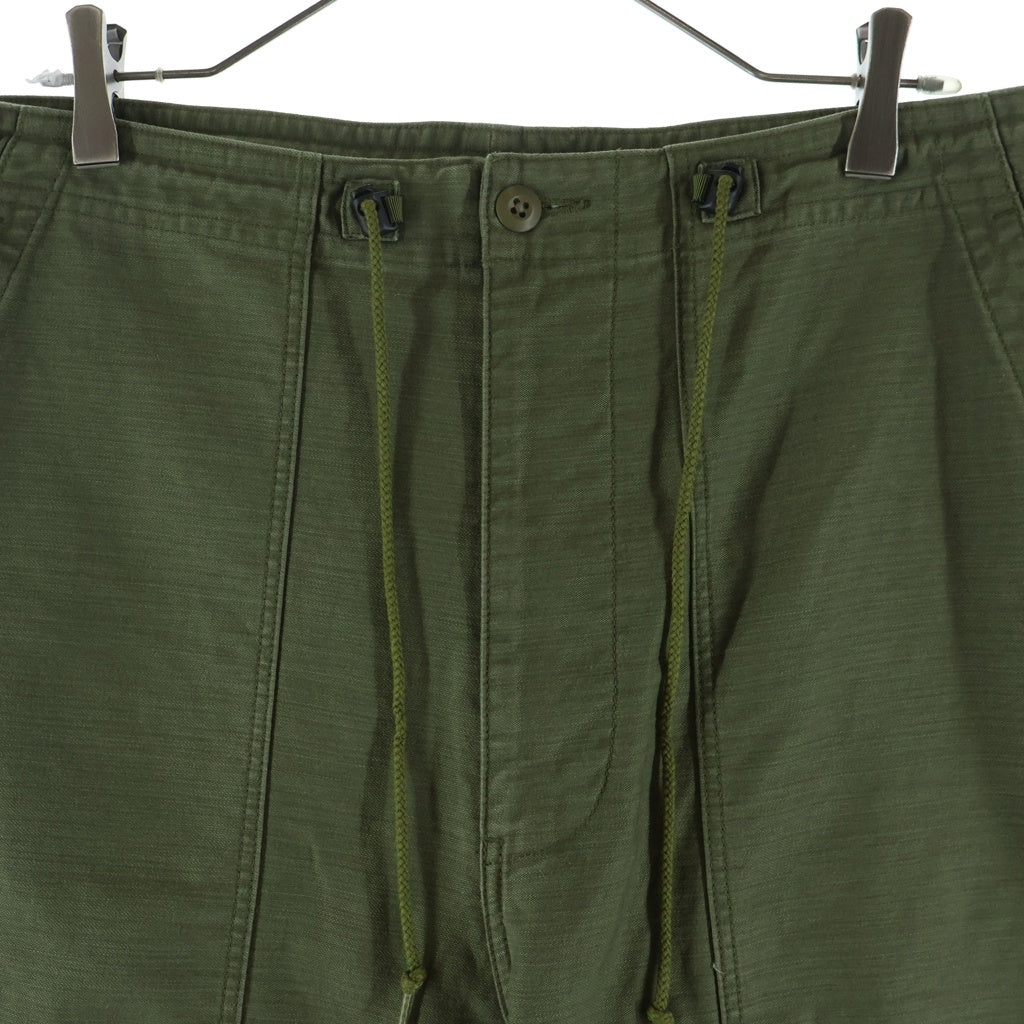 Needles(ニードルス) String Fatigue Pant Back Sateen バックサテン ミリタリー ファティーグパンツ カーキ QV147