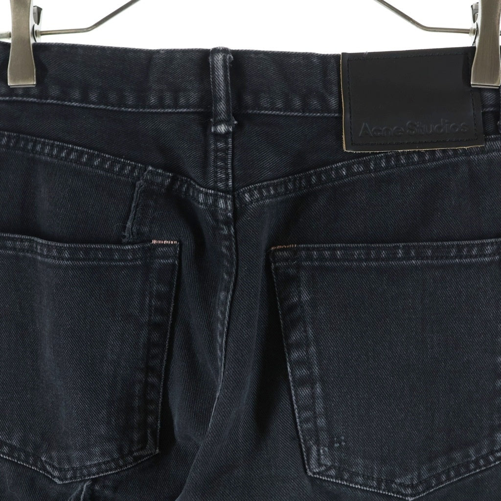 Acne Studios(アクネ ストゥディオズ) 1992 Crossroads Patchwork Regular Fit Jeans パッチワーク レギュラーフィット ブーツカット デニムパンツ ブラック B00289