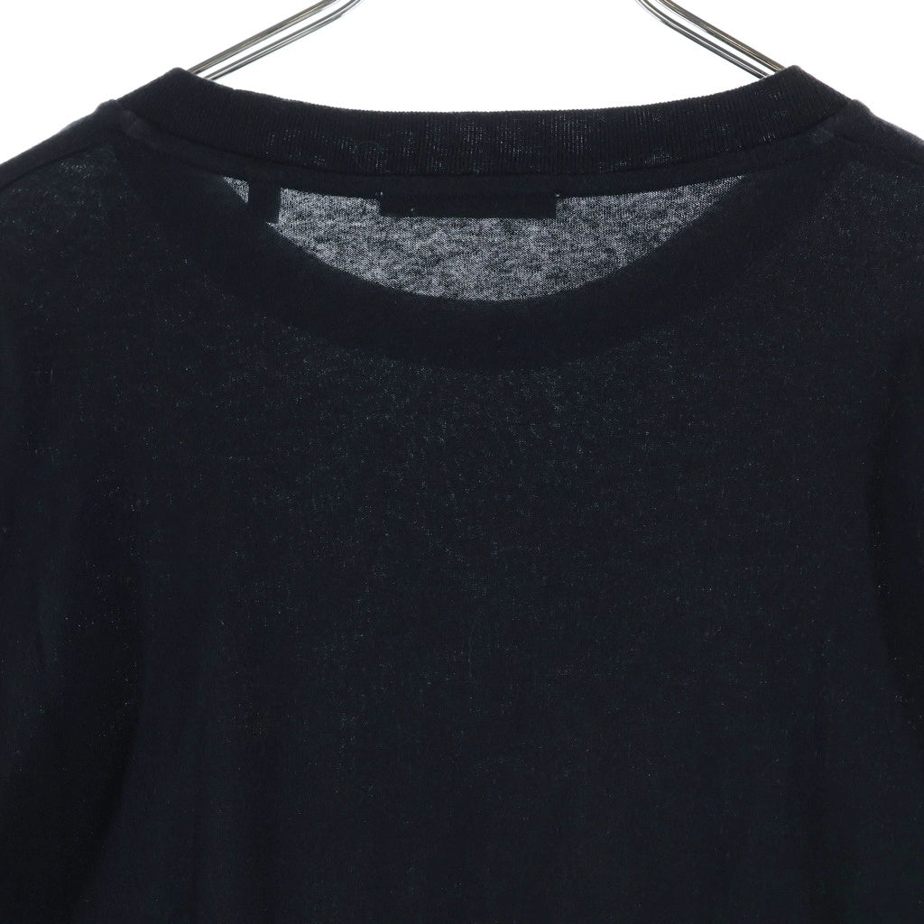 OUR LEGACY(アワーレガシー) ロゴ刺繍 クルーネック 長袖Tシャツ カットソー ブラック M4226CLB