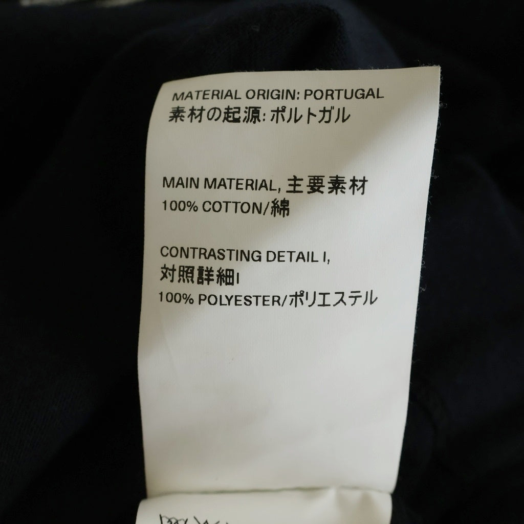 OUR LEGACY(アワーレガシー) ロゴ刺繍 クルーネック 長袖Tシャツ カットソー ブラック M4226CLB