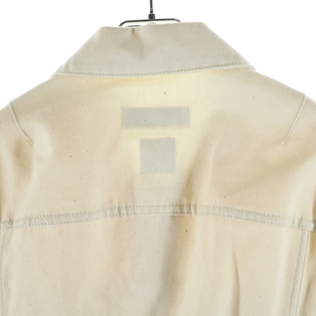 FACETASM(ファセッタズム) 22AW RIB DETAILS ENIM JACKET リブディティール デニムジャケット ホワイト T0F-JK-U01