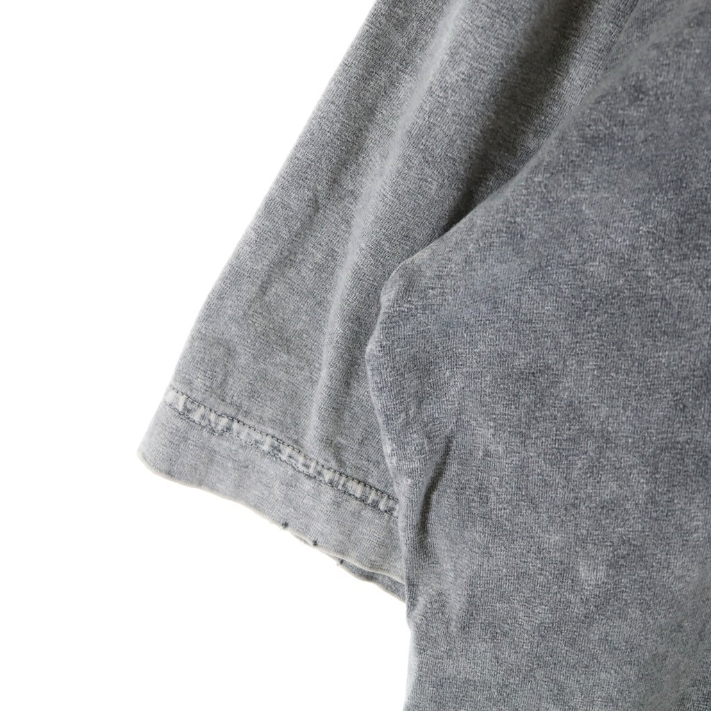 MAISON MIHARAYASUHIRO(メゾンミハラヤスヒロ) 24AW Distressed Cat Print T-shirt ブリーチ加工 キャットプリント 半袖Tシャツ カットソー グレー A13TS611