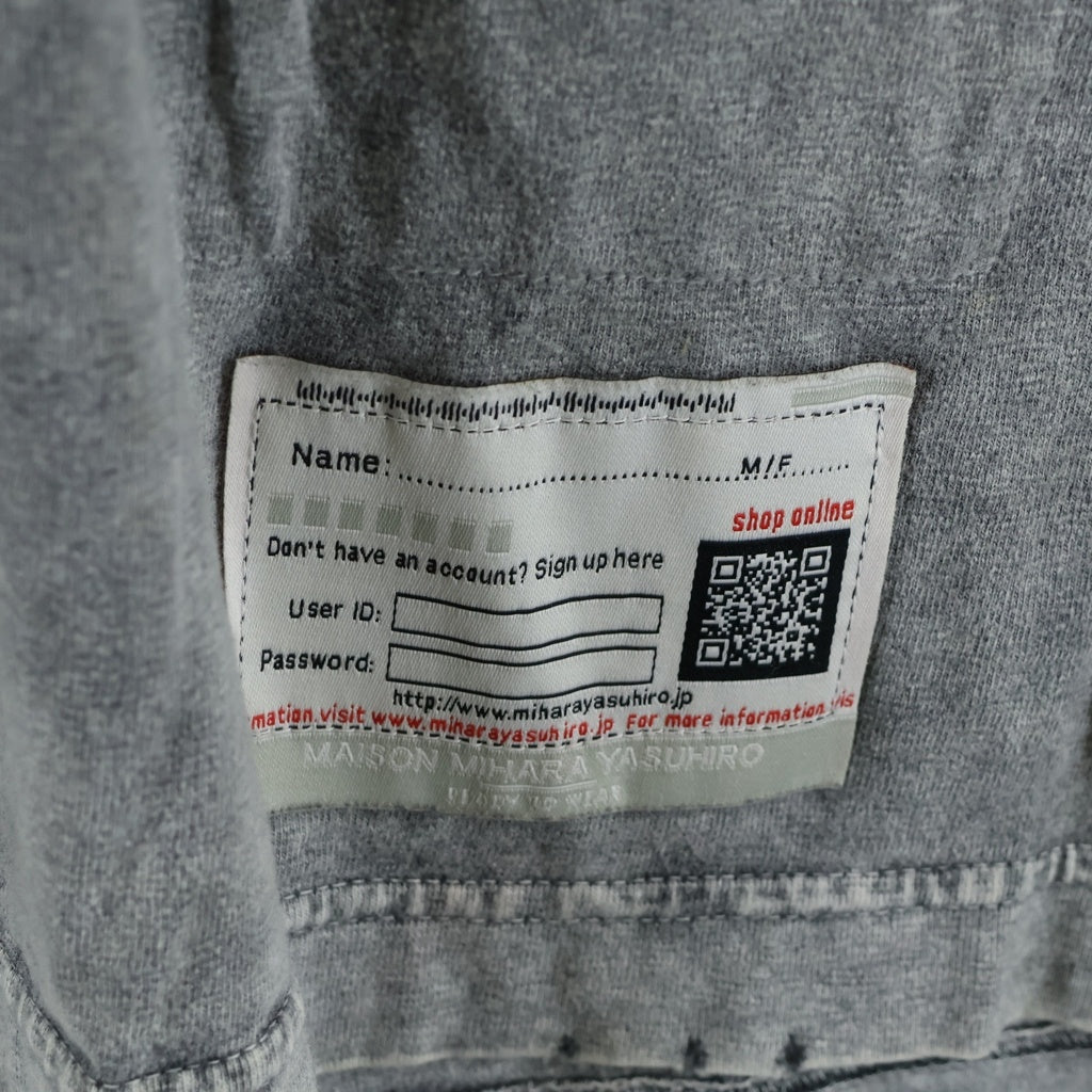 MAISON MIHARAYASUHIRO(メゾンミハラヤスヒロ) 24AW Distressed Cat Print T-shirt ブリーチ加工 キャットプリント 半袖Tシャツ カットソー グレー A13TS611