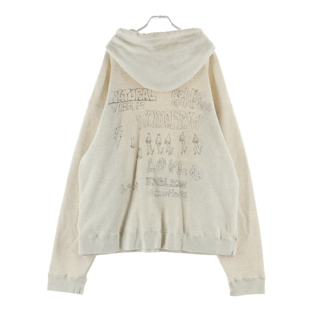 MAISON MIHARAYASUHIRO(メゾンミハラヤスヒロ) 24AW Distressed Hoodie ディストレス フーディー スウェット プルオーバーパーカー グレー J13HD722