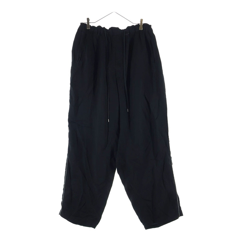 RAINMAKER(レインメーカー) 23SS BRAIDED TRIM DOUGI PANTS ブレイデッド トリム ドウギ 道着 パンツ ブラック RM231-050