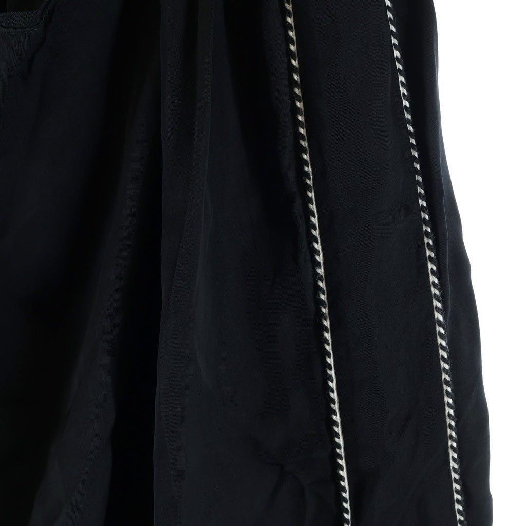 RAINMAKER(レインメーカー) 23SS BRAIDED TRIM DOUGI PANTS ブレイデッド トリム ドウギ 道着 パンツ ブラック RM231-050