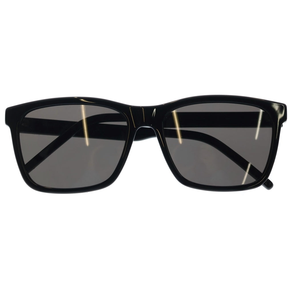 SAINT LAURENT PARIS(サンローランパリ) サイドゴア スクエアフレーム サングラス アイウェア メガネ 眼鏡 ブラック SL318